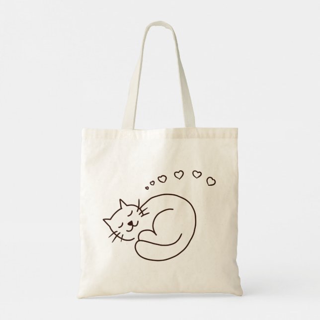 Bolso De Tela Dreaming Kitty (Reverso)