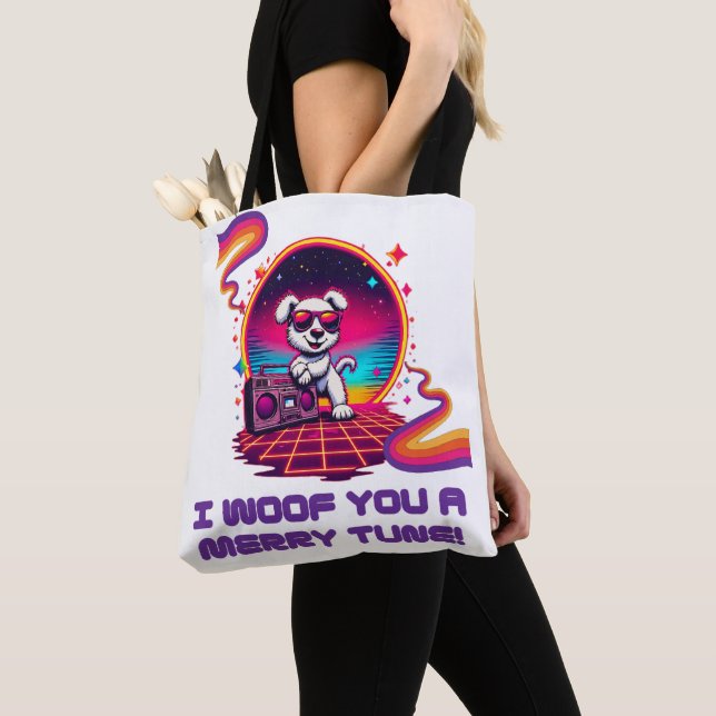 Bolso De Tela Dreamscape de retro Poochie (Detalle)