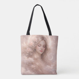 Bolso De Tela Dreamy Celestial Woman Tote Bag – Soft Feminine Su