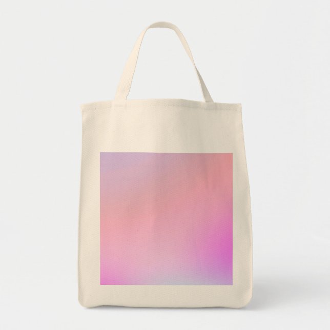 Bolso De Tela Dreamy Cotton Candy Pastel Gradient (Frente)