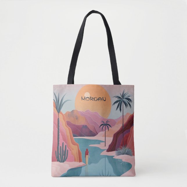 Bolso De Tela Dreamy Desert Oasis Tote Bag (Anverso)