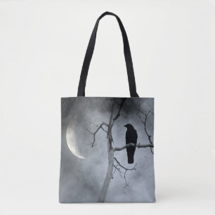Bolso De Tela Dreamy Night Crow