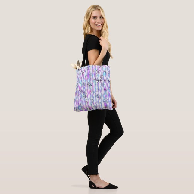 Bolso De Tela Dreamy Starburst Waves Pattern (Puesto)