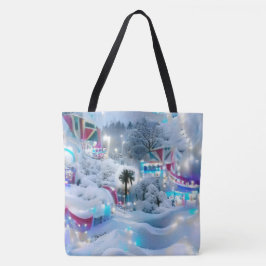 Bolso De Tela Dreamy Winter Wonderland Lights