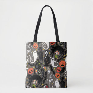 Bolso De Tela drenaje retro de halloween