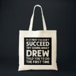Bolso De Tela DREW Gift Name Personalized Birthday Funny Christm<br><div class="desc">DREW Gift Name Personalized Birthday Funny Christmas Joke</div>