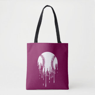 Bolso De Tela Dripping Baseball Design for Bold Sports Fans