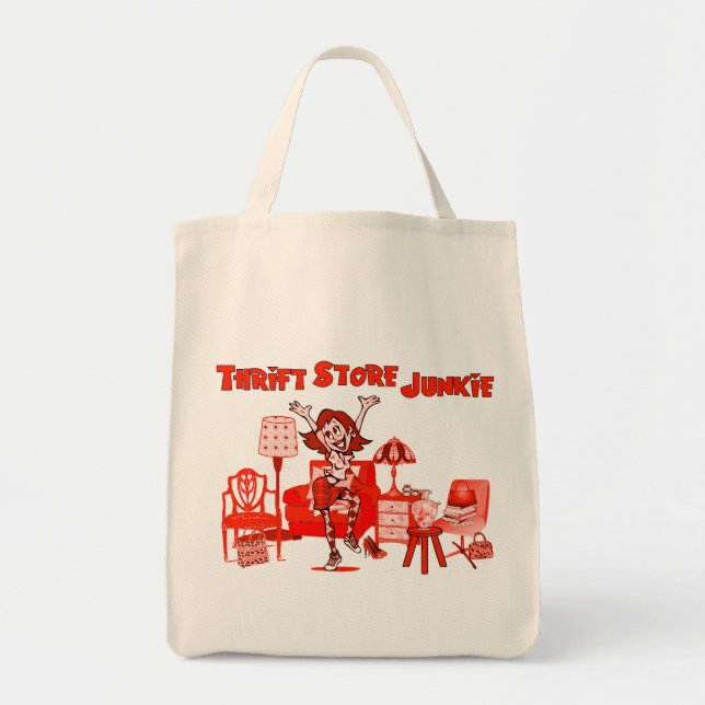 Bolso De Tela Drogadicto de la tienda de descuento (Frente)