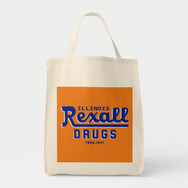 Bolso De Tela Drogas rexall de Illinois - 1903-1977 (Frente)