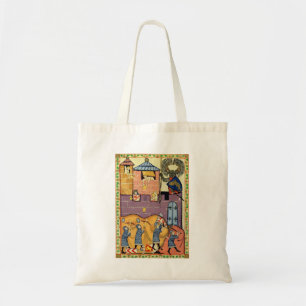 Bolso De Tela Dropping Rocks, Manesse del Codex del Siglo XIV