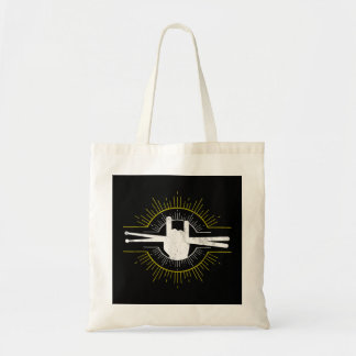 Bolso De Tela Drummer - Duelo de camiseta de música rock & Roll