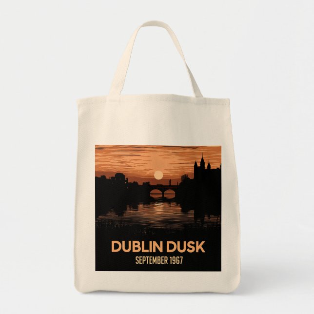 Bolso De Tela Dublín Dusk: Escenas De Crepúsculo Captantes (Frente)