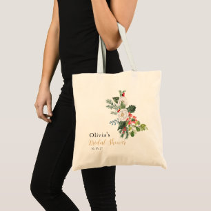 Bolso De Tela Ducha de novia de invierno de Navidad