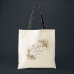 Bolso De Tela Ducha de novia favorece a pampas eucalipto elegant<br><div class="desc">Ducha de novia pampas césped y eucalipto moderno boho elegante decoración fiesta elegante diseño refrigerador de bebidas. Colección contemporánea negra,  terracota,  verde sabio y beige natural.</div>