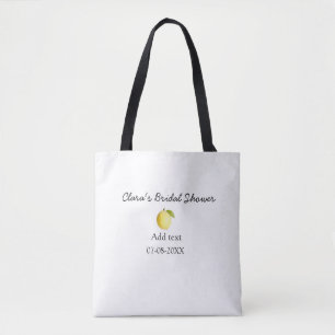Bolso De Tela Ducha de novia limón moderna simple minimalista rú