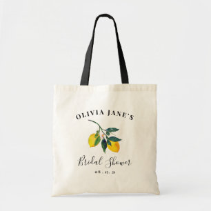 Bolso De Tela Ducha tropical de novias de limón