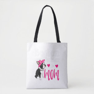 Bolso De Tela Dueña de madre de perro de Boston Terrier es grac