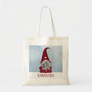 Bolso De Tela Duende negro y rojo personalizado del día de