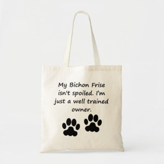 Bolso De Tela Dueño bien entrenado de Bichon Frise