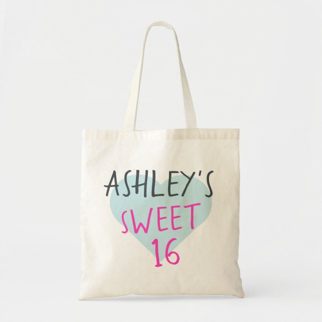 Bolso De Tela Dulce 16 16º cumpleaños (Frente)