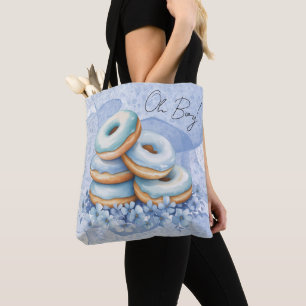 Bolso De Tela Dulce Baby Shower de Oh Boy Blue Donuts