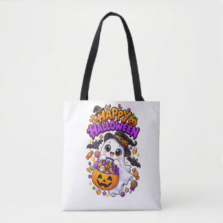 Bolso De Tela Dulce Calabaza Fantasma de Halloween Adorable