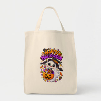 Bolso De Tela Dulce Calabaza Fantasma de Halloween Adorable