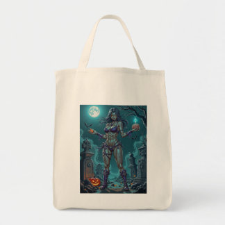 Bolso De Tela Dulce de Halloween o Novia Zombi con Sesos