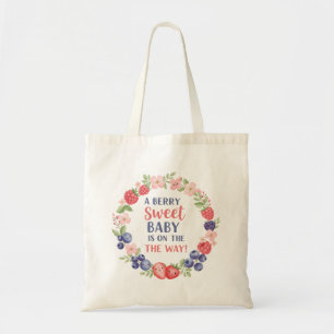 Bolso De Tela Dulce ducha de bebé acuarela de bayas