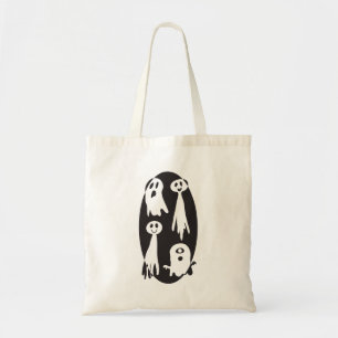 Bolso De Tela Dulce familia de fantasmas divertidos de Halloween
