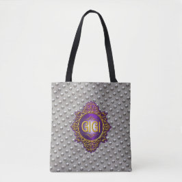 Bolso De Tela Dulce GIGI Royal Purple & Gold