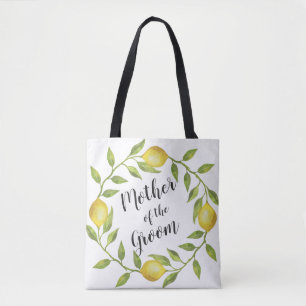 Bolso De Tela Dulce Lemones de corona de regalo madre del novio