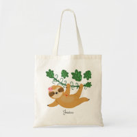 Dulce nombre personalizado Girly Sloth