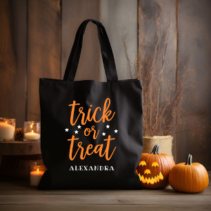 Bolso De Tela Dulce o trata a Naranja de escritura moderna Hallo