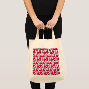 Bolso De Tela Dulce patrón de cereza, Fruta Kawaii brillante