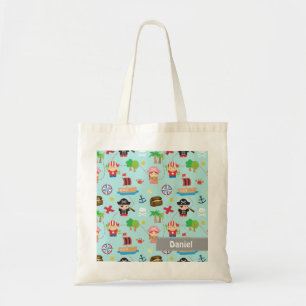 Bolso De Tela Dulce Patrón de Tesoro de Pirata Colorido Para Niñ