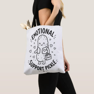 Bolso De Tela Dulce Pickle de Apoyo Pickle de Apoyo Emocional [