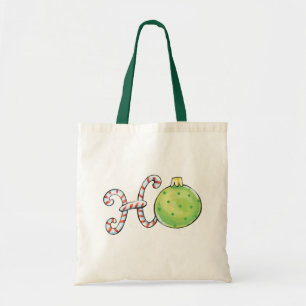 Bolso De Tela Dulce texto de Navidad, Ho en cañas de caramelo ad