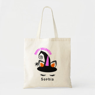 Bolso De Tela Dulce Truco o Trato de Halloween de Unicornio Lind