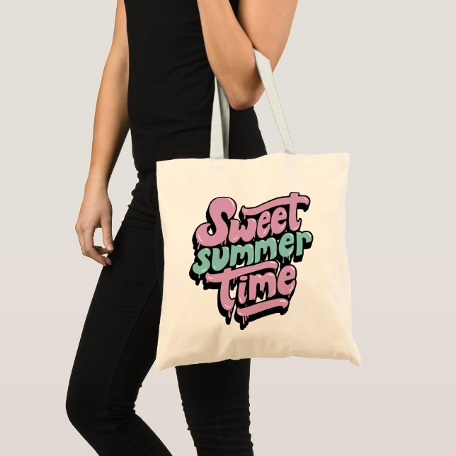 Bolso De Tela Dulce Verano Retro Tiempo (Anverso (producto))
