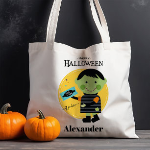 Bolso De Tela Dulce Zombie Personalizado Truco o Trato Halloween