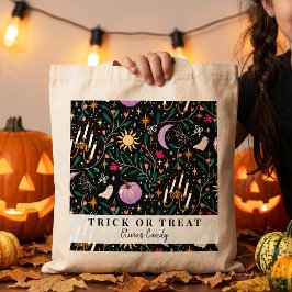 Bolso De Tela Dulces de Halloween Opulentos Truco o Regalo Perso