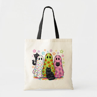 Bolso De Tela Dulces Fantasmas y Gatos Negros