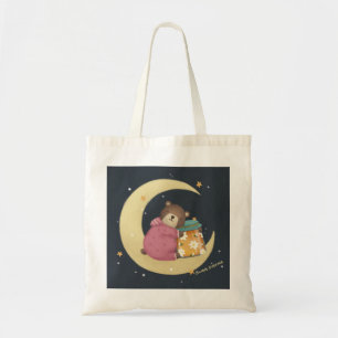Bolso De Tela Dulces sueños: Ilustracion de oso y miel