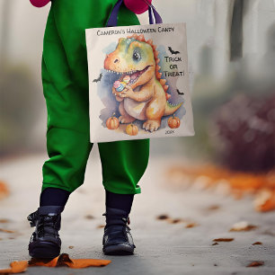 Bolso De Tela Dulosaur Halloween Candy Trick or Trete