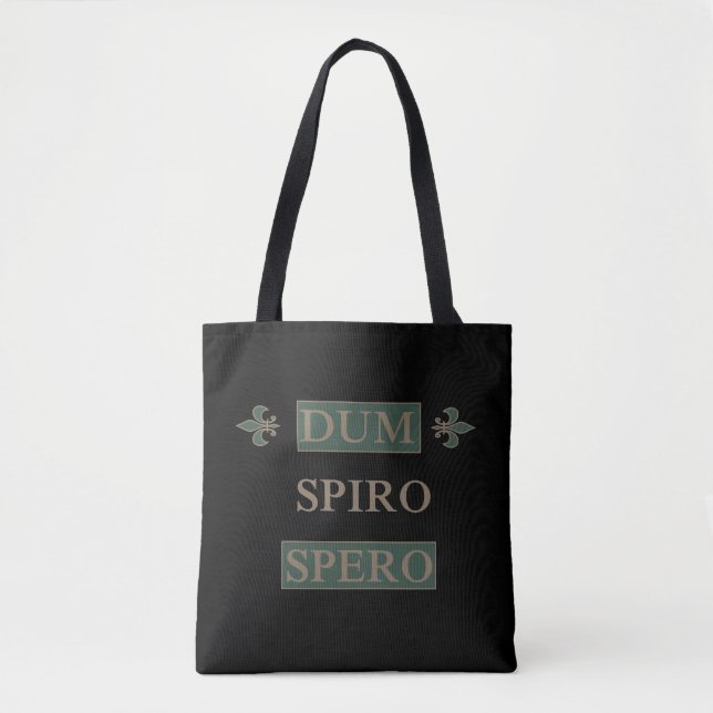 Bolso De Tela Dum spiro (Anverso)