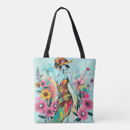 Bolso De Tela Dúo Flor de Oro