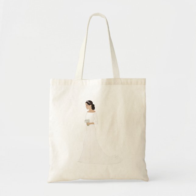 Bolso De Tela Duquesa del tote de la boda de Sussex Meghan (Frente)