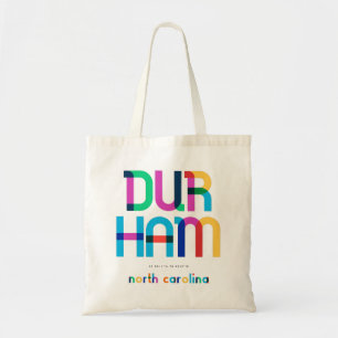Bolso De Tela Durham North Carolina Mid Century, Pop Art,