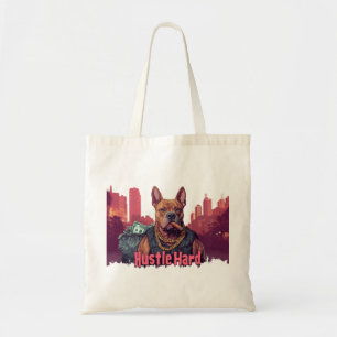 Bolso De Tela Duro rival - Perro Pitbull con dinero y cigarro